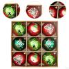 9 Pack 2.3inch Christmas Tree Balls for Holiday Decoration