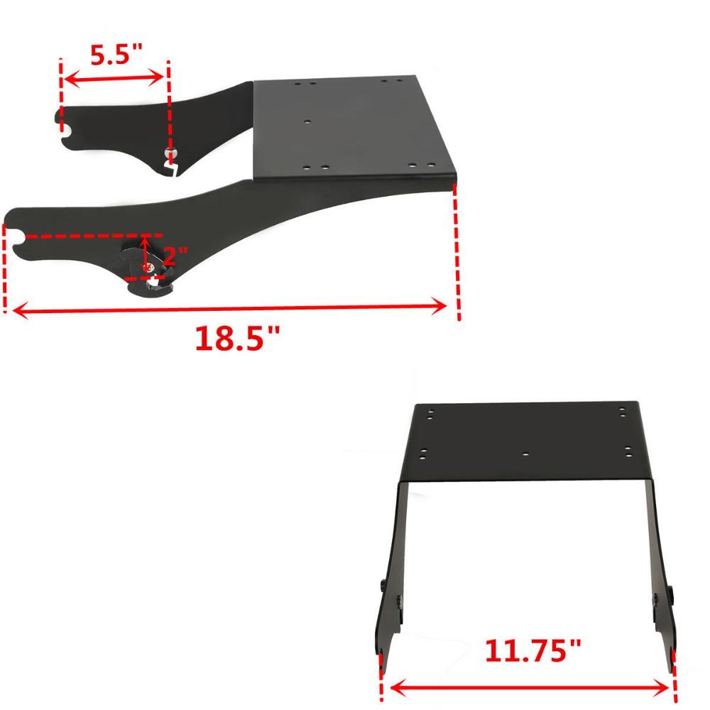 Motorcycle Razor Chopped King Trunk Mount Rack For Harley Touring Electra Glide 1997-2008