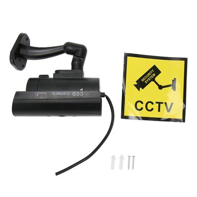 Dummy Security Camera Fake CCTV Simulated Surveillance Security Camera with Realistic Red Flashing