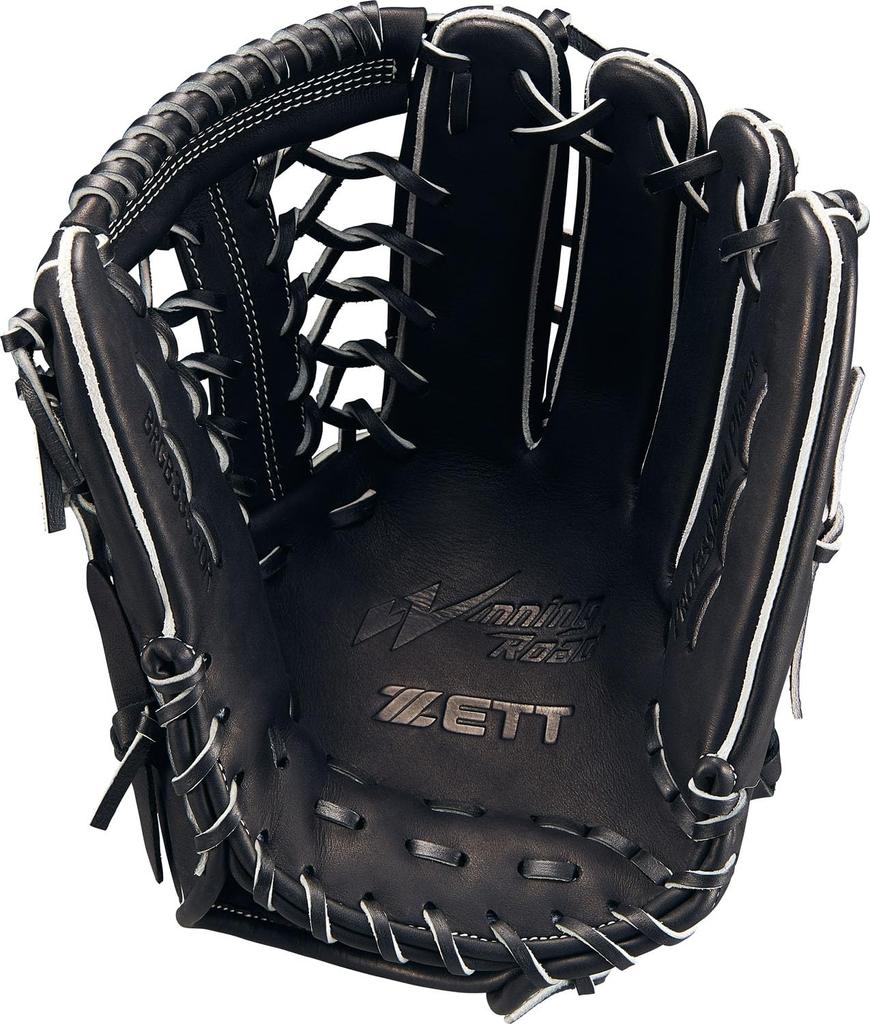 ZETT Winning Road Softballová rukavice pro černou Velikost 7 Všestranná Hody levou rukou, (1900), (BRGB33530F)