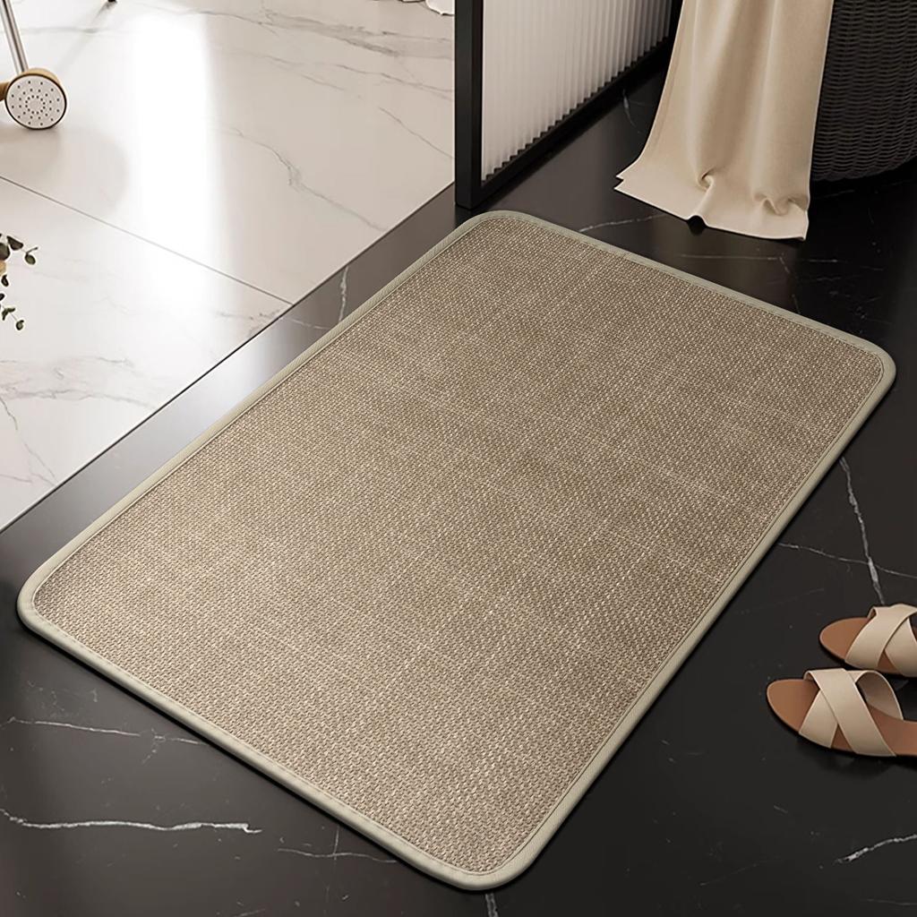 Bathroom Floor Mat Bathroom Door Mat Absorbent Non-slip Floor Mat Household Door Mat Toilet Bathroom Quick-drying Carpet