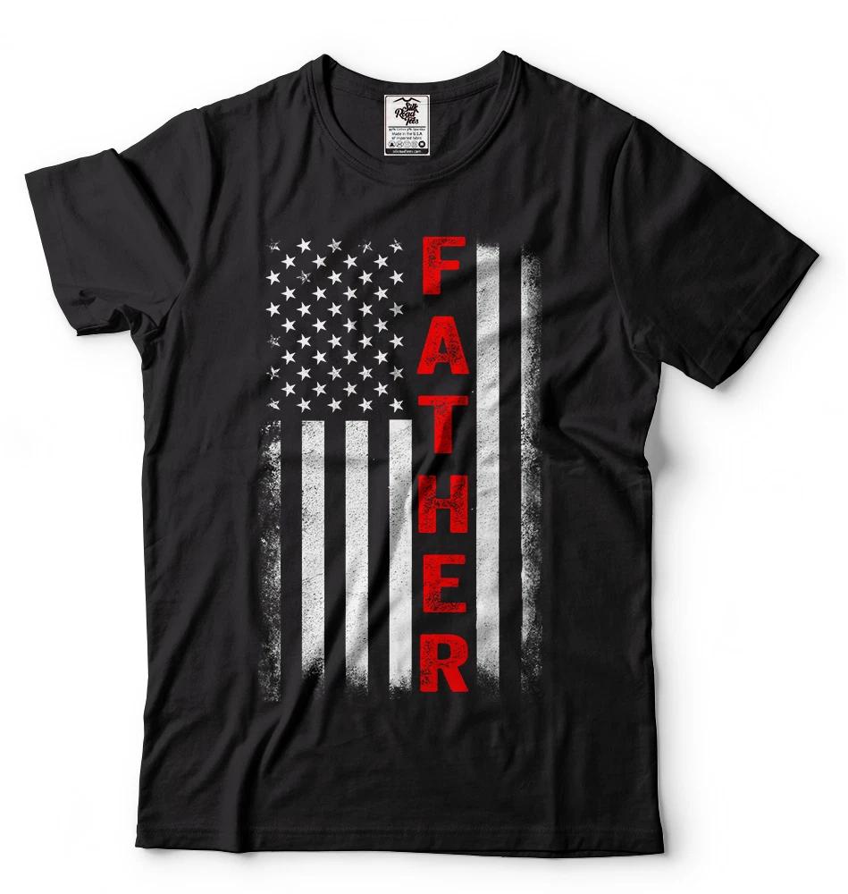 Fathers Day Gift T shirt USA Flag Father Dad Shirt Gift For Father Gift For Dad S