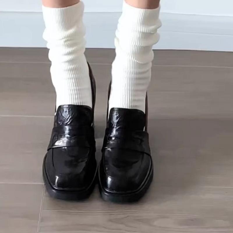 Fashion Hot Selling Soft Leather Style Women's Summer Heel High Heel Single Shoes Comfortable Casual High Quality Single Shoes