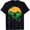 Retro-style Hiker T-shirt with Mountainous Print T Shirts Graphic T Shirts Mens Clothes Tops Camisas Streetwear Ropa Hombre