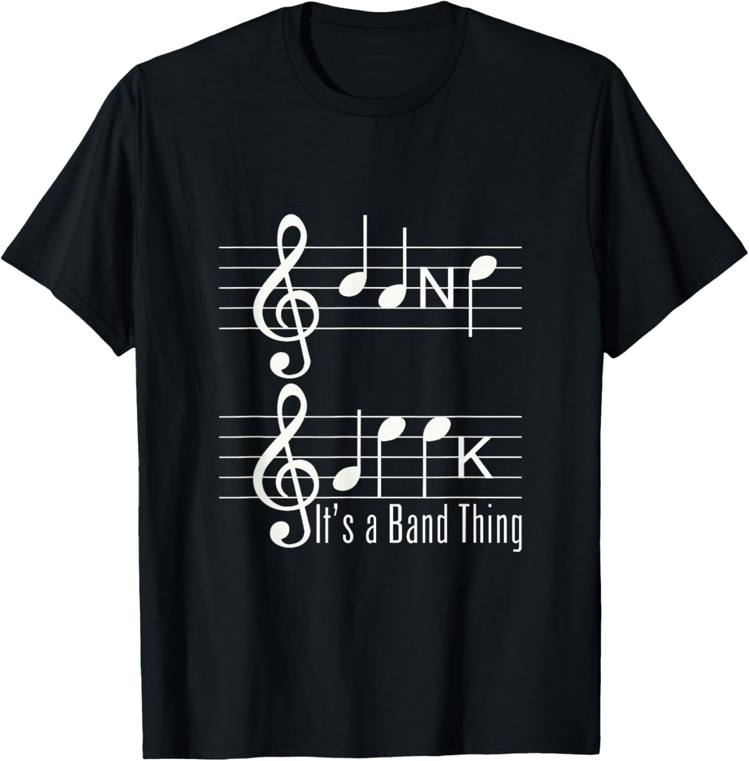 Band Geek Music Notes Funny T-Shirt T-Shirt Unisex T-Shirt S