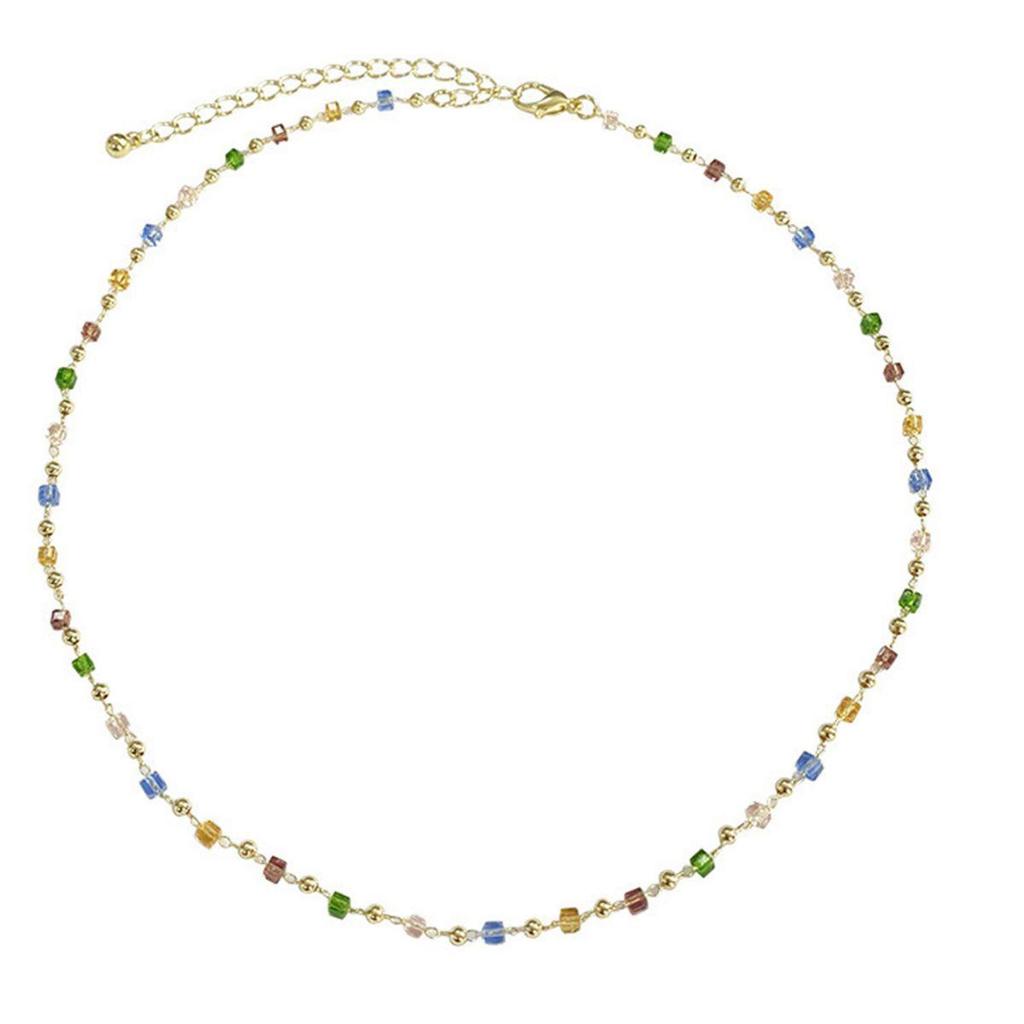 Trendy Colorful Clavicle Chain Necklace for Women - 2022 Simple Influencer Choker Jewelry