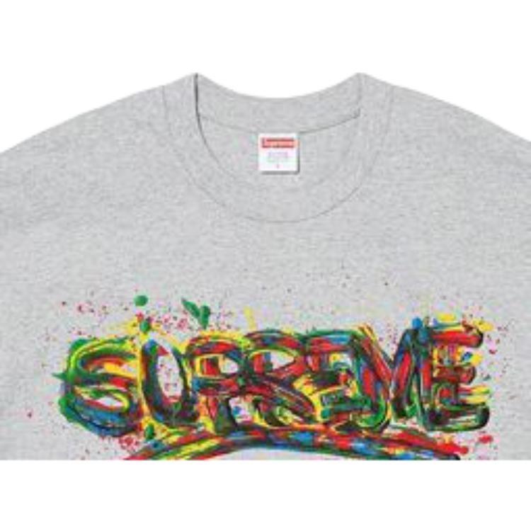 Supreme SS20 Week 1 Paint Logo Tee Logo Tee Men's SUP-SS20-273