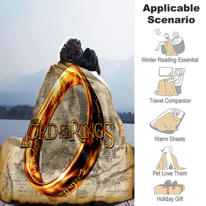 Lord of the Rings: The One Ring CollectiblePrint Blanket, Soft Blanket For Sofa Office Bed And Travelling Daughter Birthday Gift Esj353