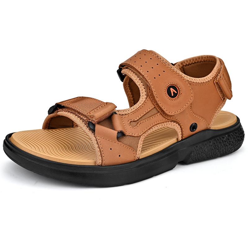 

Men s 2025 summer new sandals men s sports versatile youth sandals men s casual driving home sandals 45 светло-коричневого