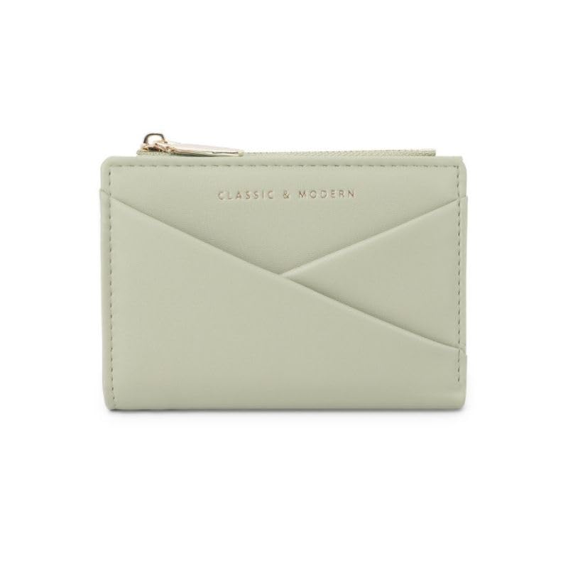 

EMY-li mini wallet ladies bifold cute Fashionable card case coin purse (green)