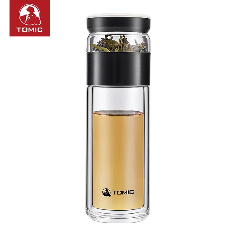 

TOMIC Double-Layer Tea Infuser Glass Bottle