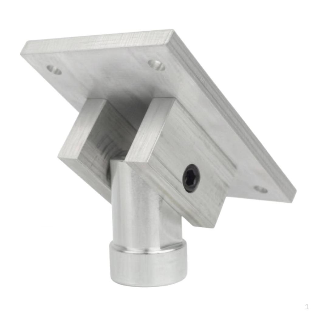 Steel Pole Ceiling Mount Slanted Socket Dance Rectangular Base Plate Mounting Fixture
