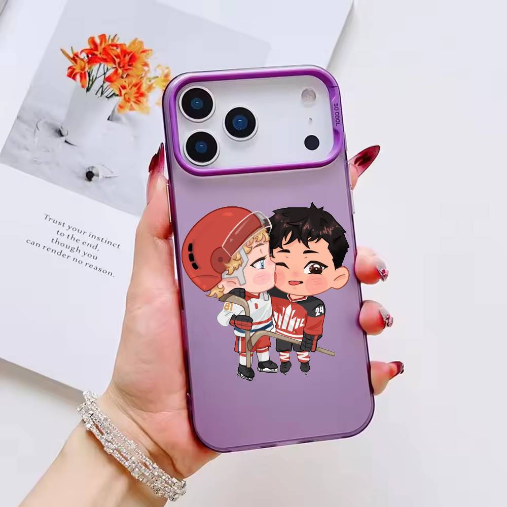 HOT Heated Rivalry Phone Case Color Silver Shell For IPhone 17 16 15 14 13 12 11 Pro Max Plus