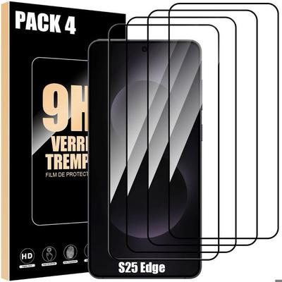 Tempered Glass for Samsung Galaxy S25 Edge - BOOLING - Full Screen Anti-Scratch Shockproof Pack of 4