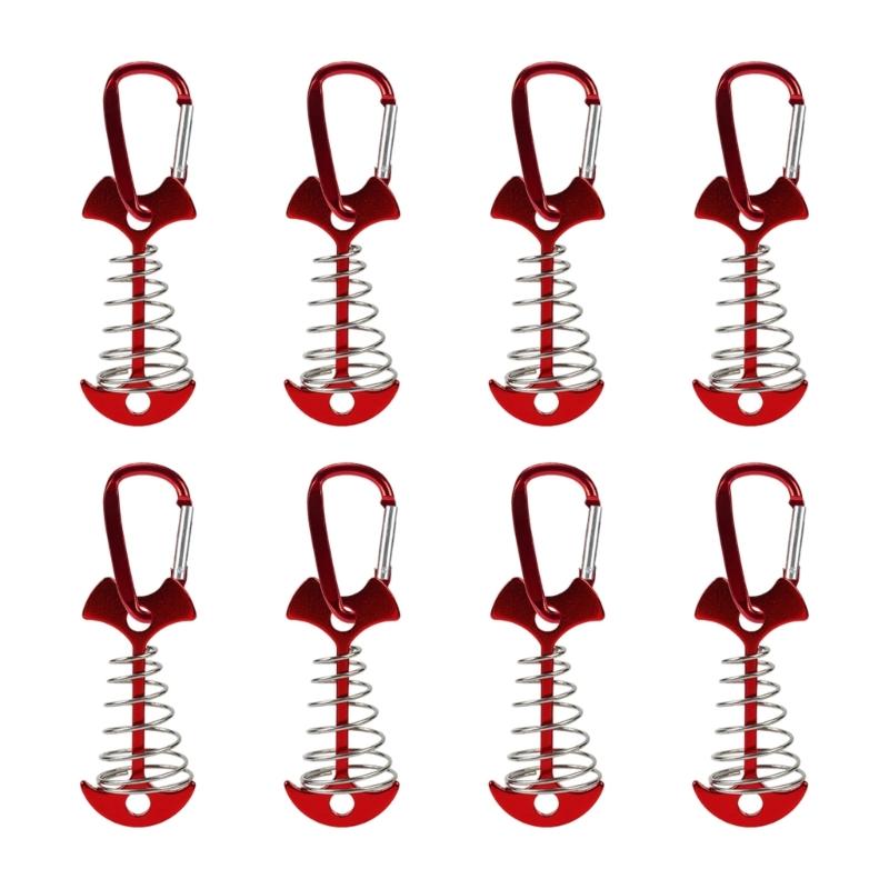 8lots Wind Resistant Stakes Portables Tent Pegs Multifunctional Beach Tent Pegs for Camping Enthusiasts