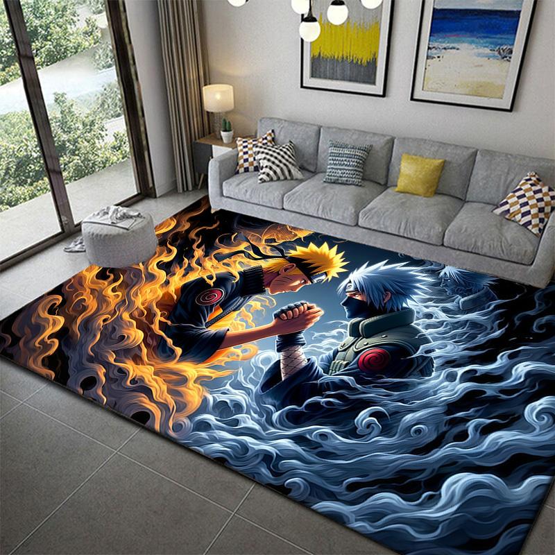 Naruto Anime Carpet Rug for Living Room Bedroom Home Sofa Decoration,Kids Play Non-slip Floor Mat
