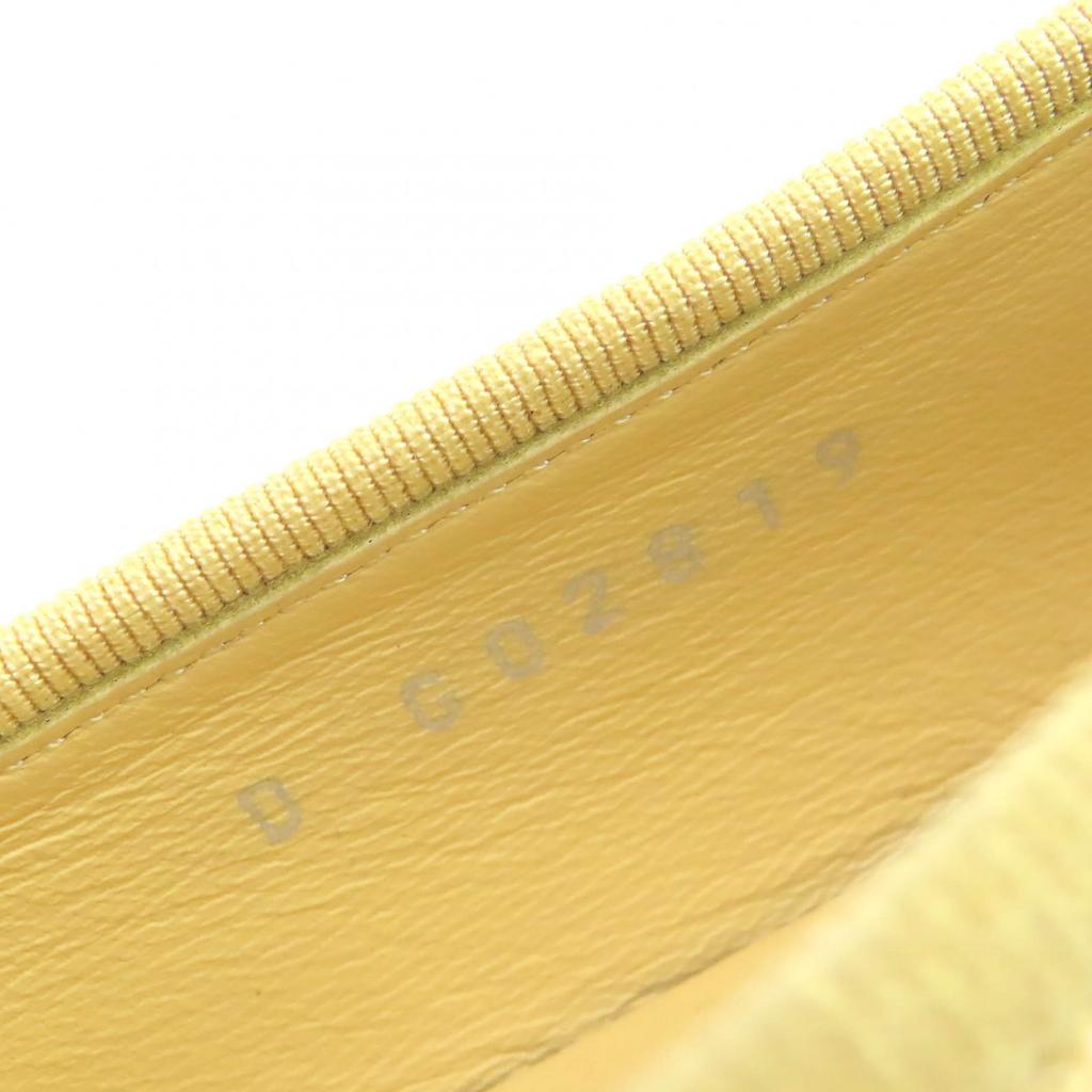 Makellose CHANEL Pumps Ballerina gelbes Leder Damen 37 19S G02819 Gebraucht