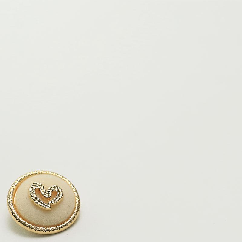 

Знаменитость Флокирование Металлические Любовные Пуговицы Женский Костюм Куртка Меховое Пальто Декоративные Пуговицы 2 #[love flannel thin edge white] 17.5mm