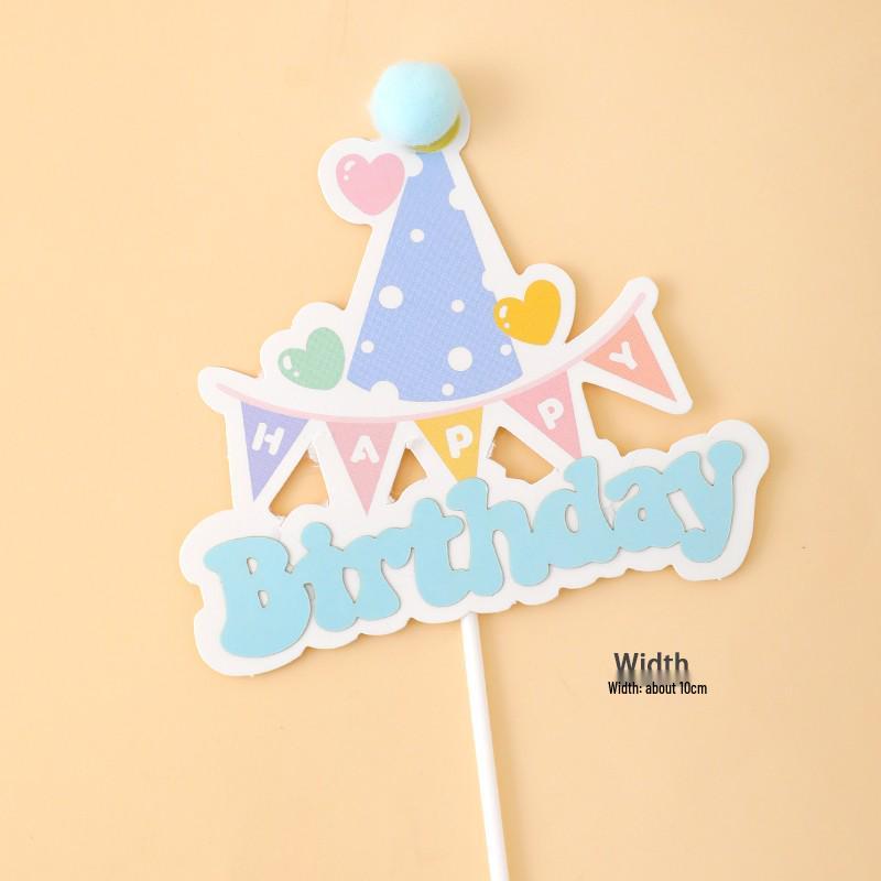 Pink Themed Cake Decor: Heart & Cloud Balloons with Insert Cards for Birthday Parties