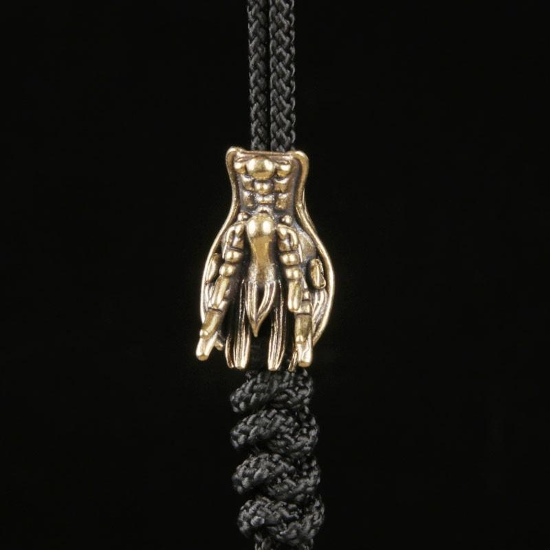 Pack of 3 Dragon Head Shape Metal Paracord Pendant Metal Texture Suitable for Fashion Enthusiasts Gear Upgrading