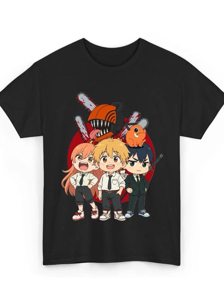 Chainsaw Unisex Denji Power Aki Makima HiUnisexo Anime Tshirt Unisex S