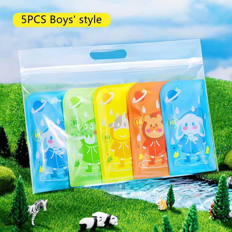 5PCS Children s Portable Raincoat Travel Outdoor Rainwear Waterproof Boys Girls Disposable Camping Rain Cover Travel Supplies
