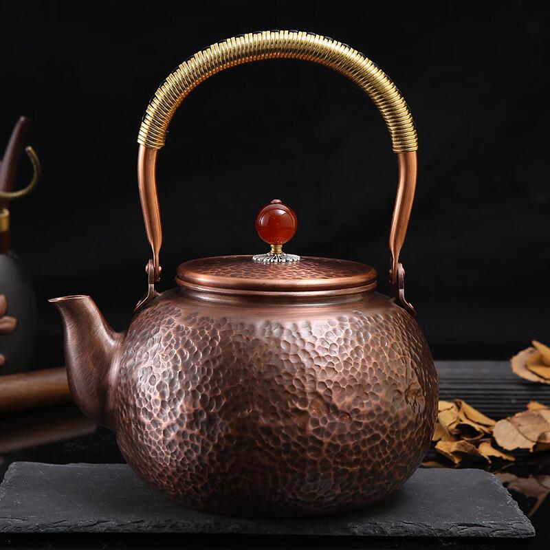 Chinese Style Hammered Copper Tea Kettle