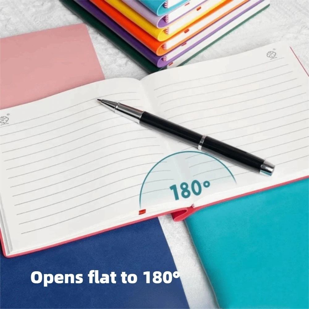 PU Soft Cover Square Notebook Candy Colors Notepad Book Thick Notebook Office Students Supplies