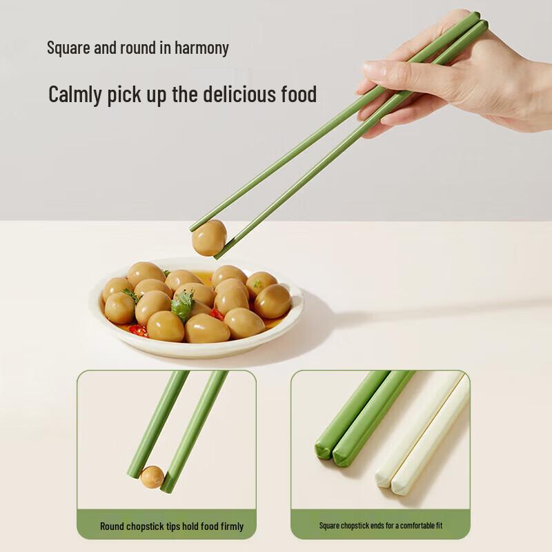 COOKER KING Cream Style Ceramic Chopsticks