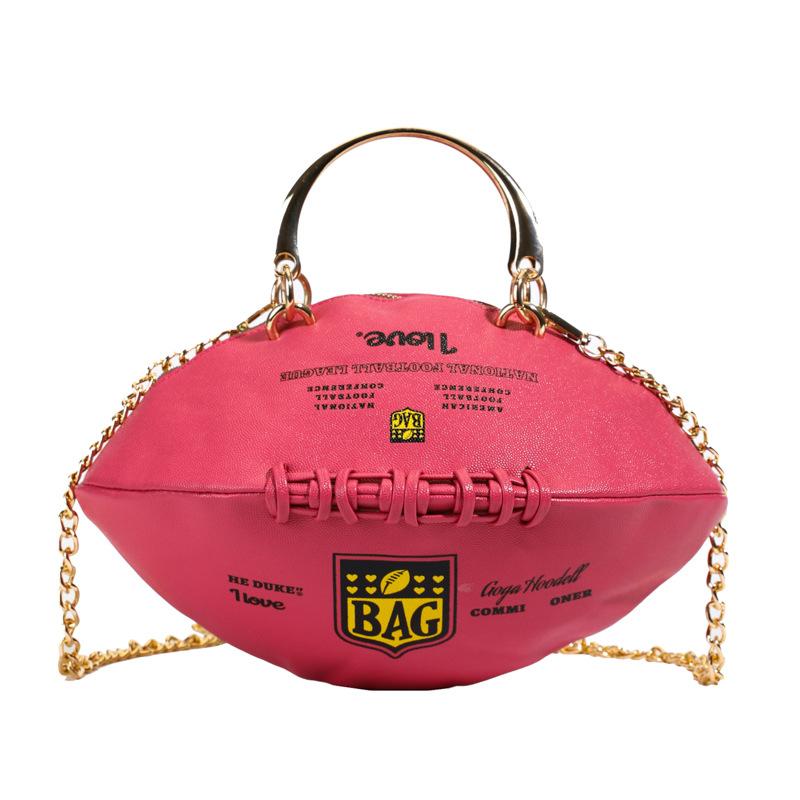 

Personalized rugby bag women 2025 new European and American fashion niche shoulder bag women crossbody small round bag pu