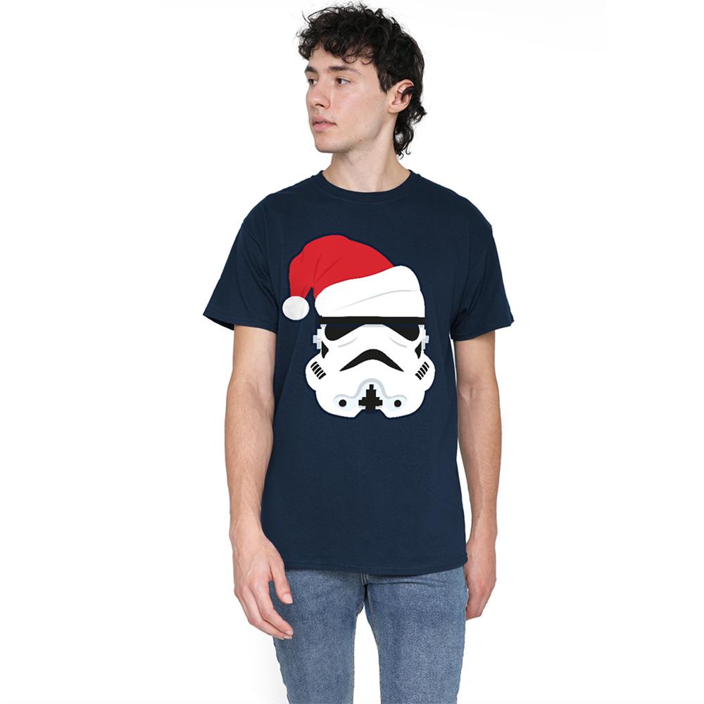 STAR WARS Unisex Adult Stormtrooper Santa Hat Christmas T-Shirt