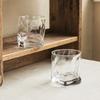 Transparent Glass Creative Twist Cup Restaurant High-End Wine Glass Household Water Cup Coffee Cup Whiskey Cup