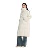 Alleiy Women's Long Down Jacket with Two-Way Collar