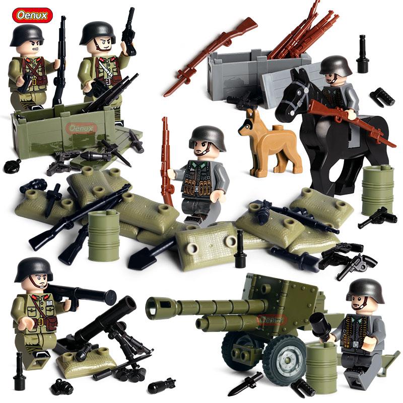 Nouvelles Mini Figurines de Soldats de l'Armée Russe Soviétique de la Seconde Guerre Mondiale Bloc de Construction Militaire Mini Le Bataille de Koursk Brique Bloc Militaire Jouet MOC