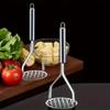 1pc Versatile Stainless Steel Potato Masher & Crusher - Handheld Kitchen Tool For Perfect Mashed Potatoes, Vegetables & Fruits