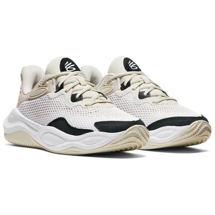 Under Armour Curry Splash 24 AP Summit White Black Men Sneakers Cream 3028193-100