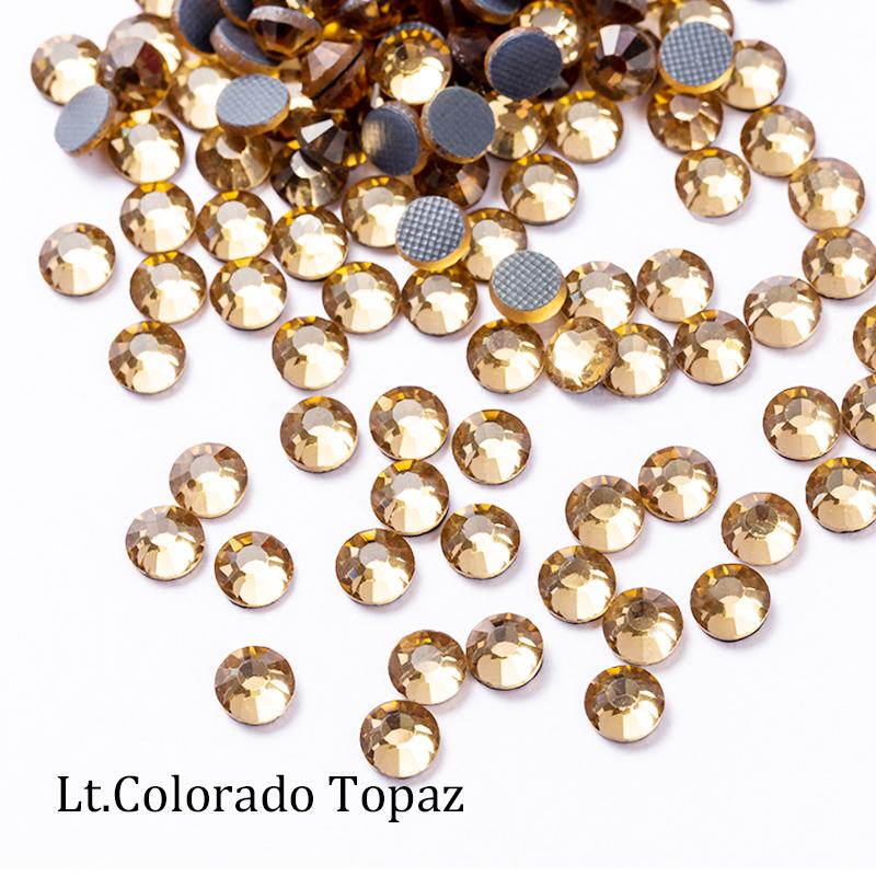 SS4-SS30 Multi-color Red Crystal Hot Fix Rhinestone Crystal Super Glitter Hot Fix Strass Iron On Rhinestones For Fabric Garment