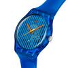 NEW GENT BIOSOURCED BRILLIANTLY BLUE Watch SO29S102 Unisex Adult Blue [Swatch]
