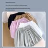2024 Women's Summer White High Waist Puff Shorts