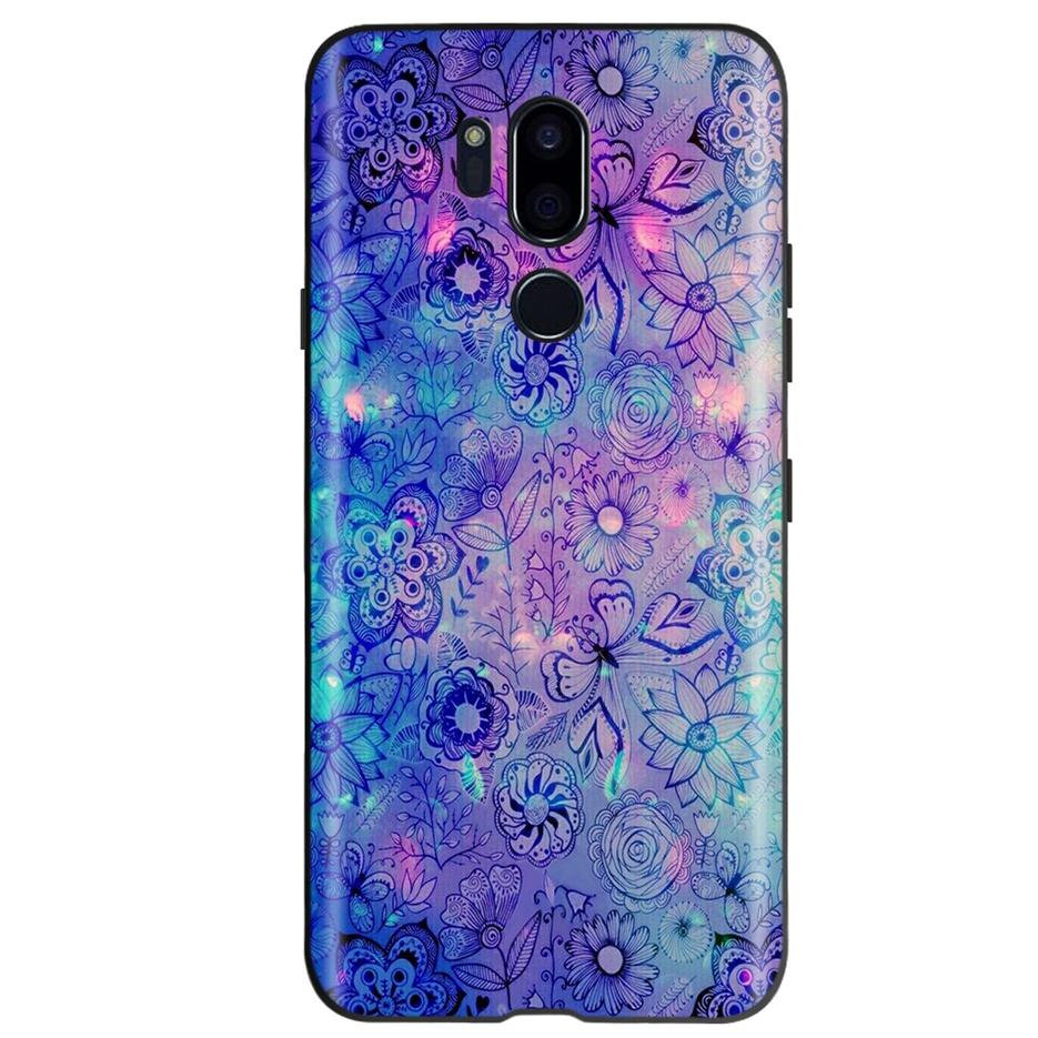 For LG G7 ThinQ Case G710 LM-G710 Cute Cat Butterfly Shockproof Soft Silicone Phone Case For LG G7 ThinQ Back Cover 6.53'' Coque