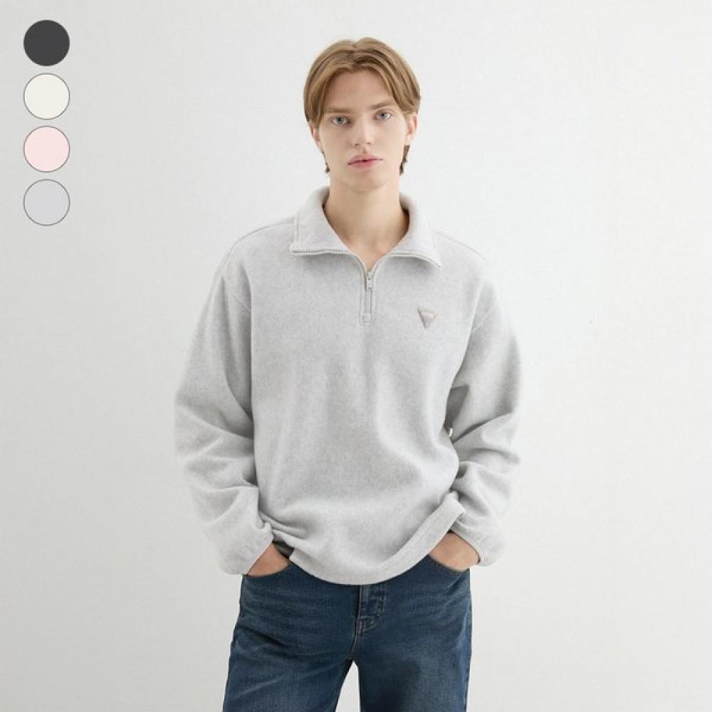 Флисовая толстовка Guess с молнией до середины Mp4k9470 Melange gray MGYXL105 3080₽