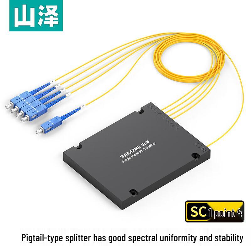 SAMZHE Telecom-Grade 1x4 SC/UPC Single-Mode PLC Splitter