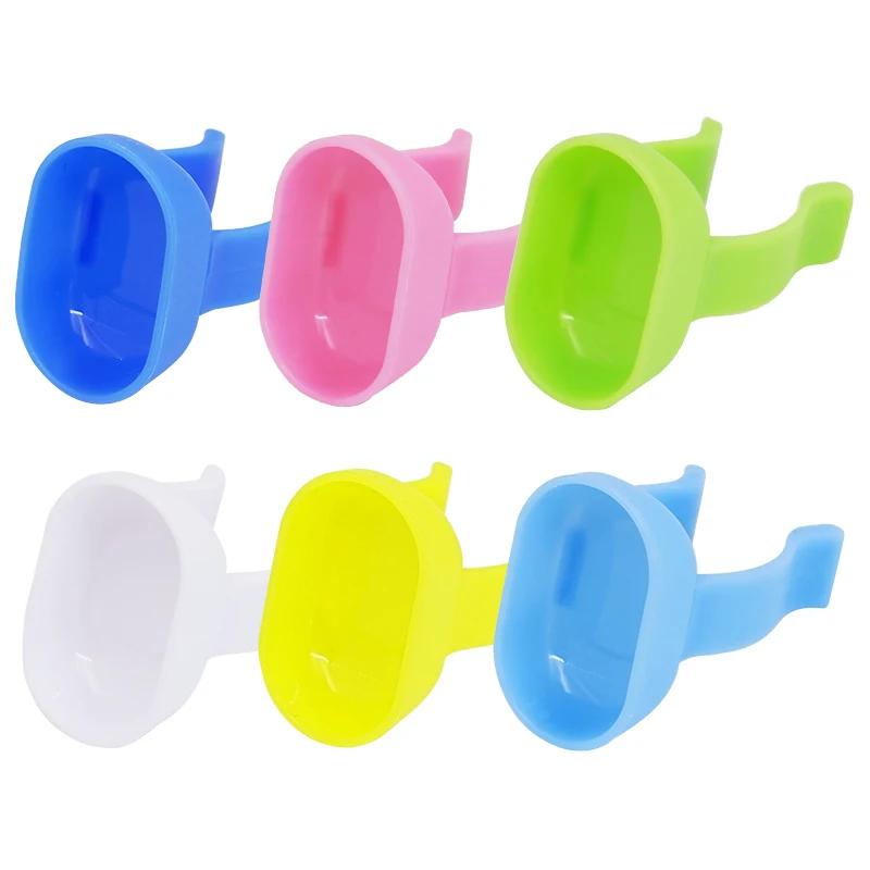 

200pcs Dental Mixing Finger Ring Bowl Cup Holder Dappen Dish Prophy Paste Rings Plastic Silicone Dentistry Medicine Handy Tool