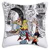 Federe Cuscino Carine Asterix E O-Obelix Cartone Animato Divano Decorativo Casa Stampa Double-sided Peluche Corto Federa Cuscino Carina