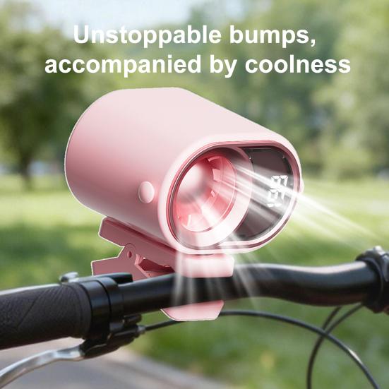 Mini Clip-on Fan with Night Light LCD Display Stepless Speed Personal Desk Fan USB Rechargeable Portable Outdoor Travel Cooling
