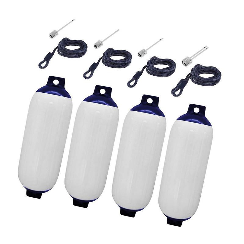 4Pcs Boat Fenders, Boat Accessories, Marine Dock Bumpers Boat Inflatable Bumpers for Fishing Boats, Boating, Mooring Cushioning
