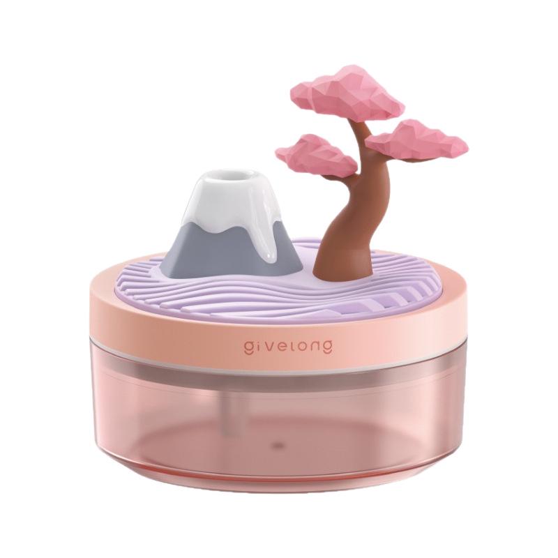 Portable USB Flower Air Humidifier: Low Noise, Small Spray for Home, Bedroom, Desktop, or Car