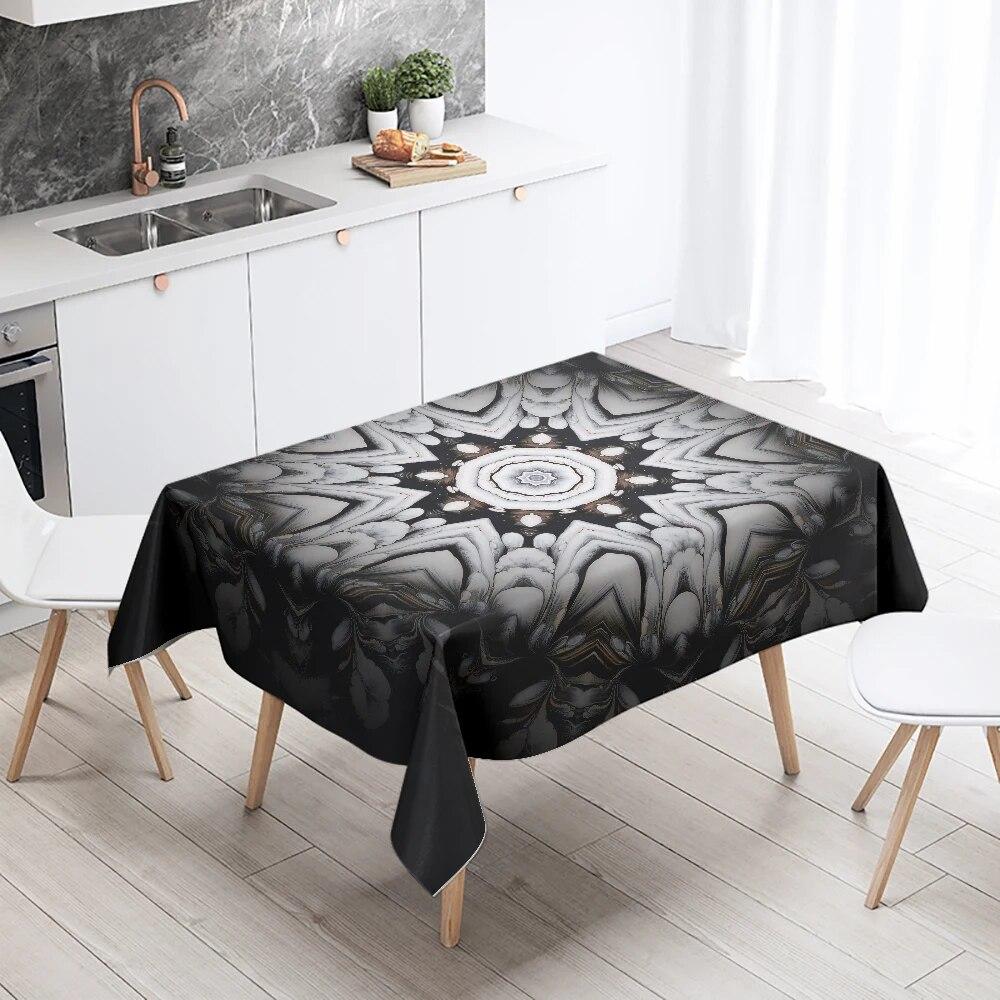 Psychedelic Mandala Tablecloth Wedding Party Restaurant Banquet Decoration Kitchen Table  Home Rectangular
