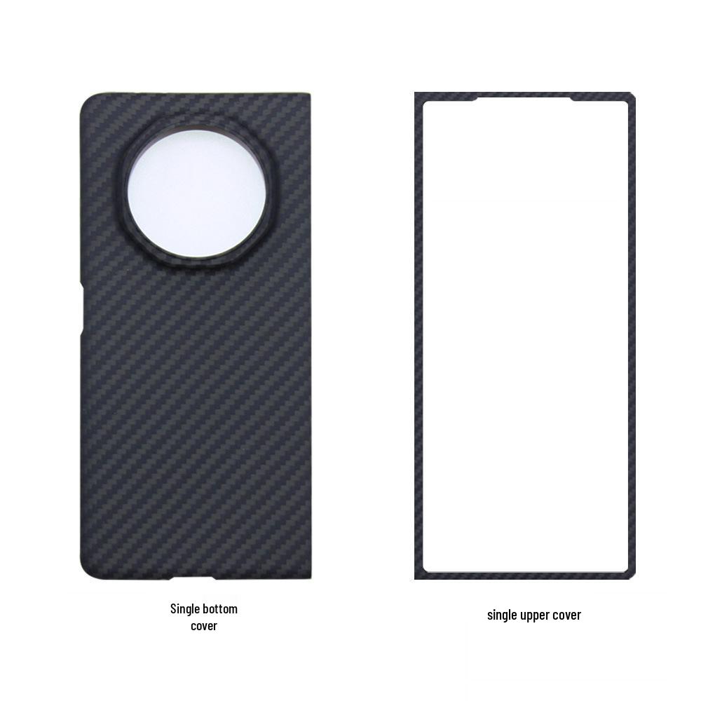 Kevlar Magnetic Phone Case for Honor Magic V3 - Lightweight Aramid Fiber Thin Cover with Middle Shaft Protection Magic V3 Bottom Cover Only