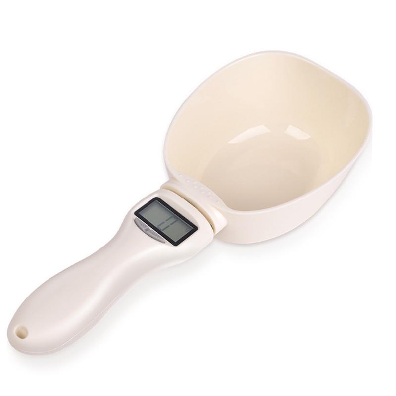 Electronic Measuring Tool Dog and Cat Feeding Bowl Measuring Spoon Pet Food Scale Digital Display Weighing Spoon Weight Volumn